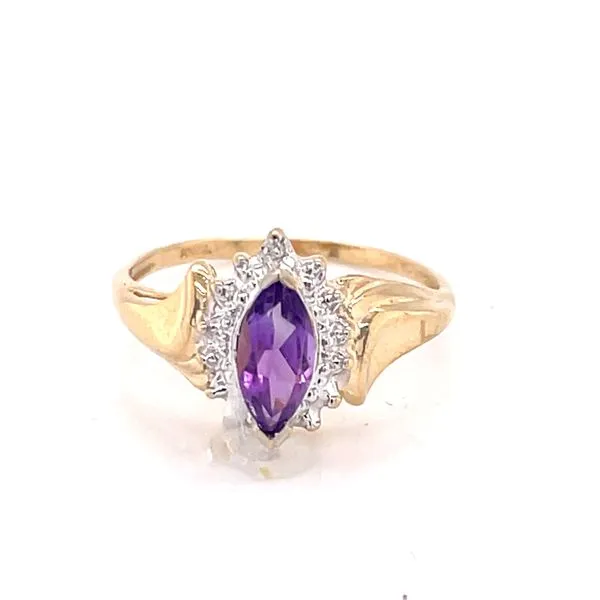 Marquise Amethyst Ring in 10ky- Previously Loved Image 4 Bryan Jewelry Prattville, AL
