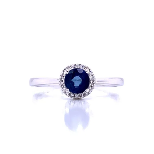Sapphire and Diamond Halo Ring Bryan Jewelry Prattville, AL
