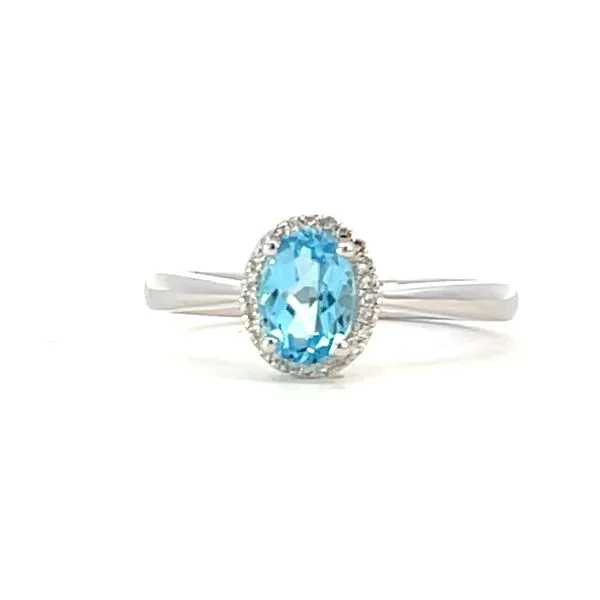 Blue Topaz & Diamond Ring Bryan Jewelry Prattville, AL