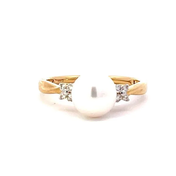 Pearl and diamond ring in 14ky Bryan Jewelry Prattville, AL