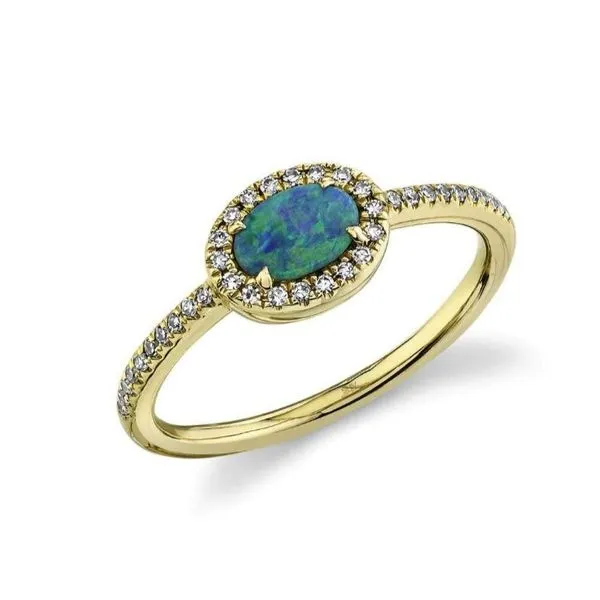 East to West Oval Opal with Diamonds Bryan Jewelry Prattville, AL