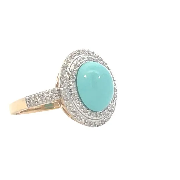Sleeping Beauty Turquoise Ring Image 2 Bryan Jewelry Prattville, AL