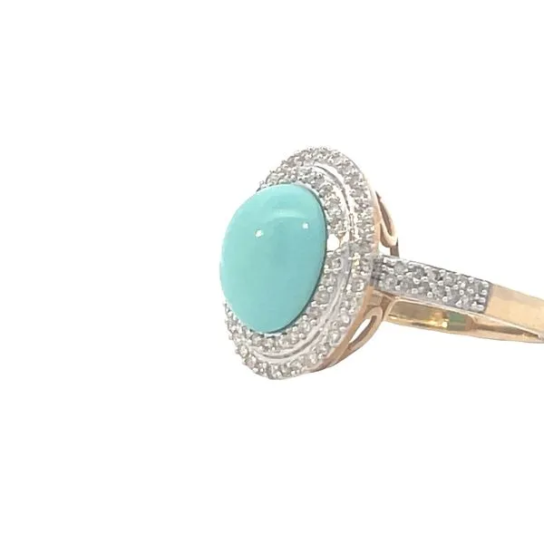 Sleeping Beauty Turquoise Ring Image 3 Bryan Jewelry Prattville, AL