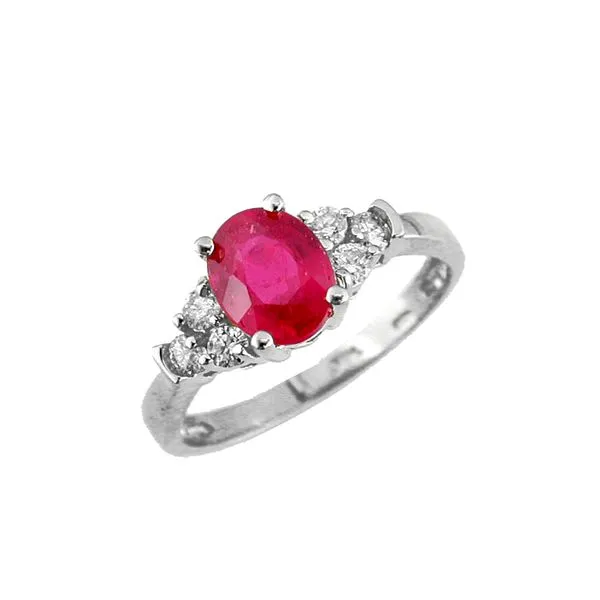 Ruby with Diamonds in 14kw Bryan Jewelry Prattville, AL