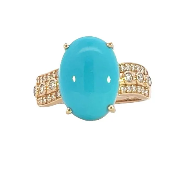 18ky Turquoise & Diamond Ring Bryan Jewelry Prattville, AL