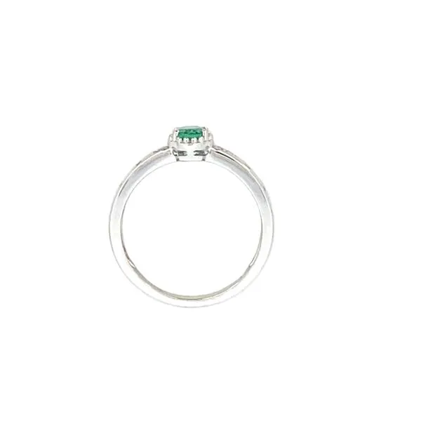 Emerald & Confetti Diamond Ring Image 4 Bryan Jewelry Prattville, AL