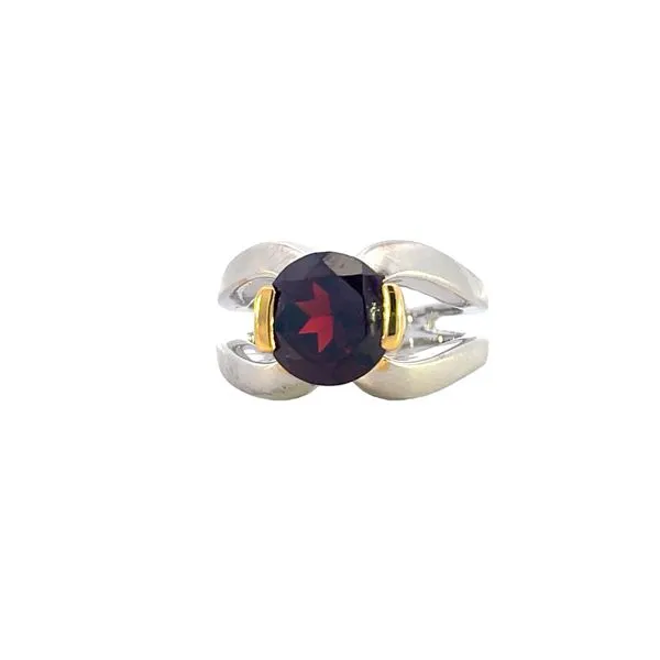Modern Classic Garnet Ring Image 2 Bryan Jewelry Prattville, AL
