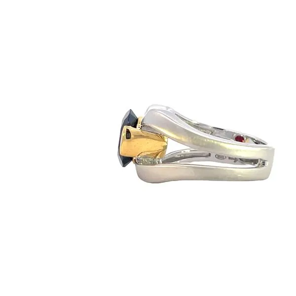 Modern Classic Garnet Ring Image 3 Bryan Jewelry Prattville, AL