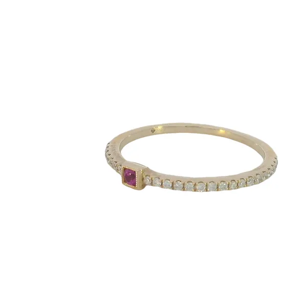 Focus on the Ruby Stackable - 14kw Image 2 Bryan Jewelry Prattville, AL