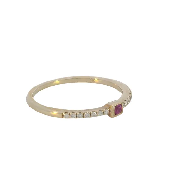 Focus on the Ruby Stackable - 14kw Image 3 Bryan Jewelry Prattville, AL