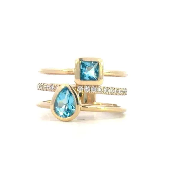 Gabriel Fashion-Stackable style Blue Topaz -14ky Bryan Jewelry Prattville, AL