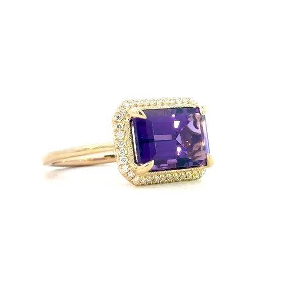 Gabriel Fashion-Lusso Color Collection Amethyst ring in 14ky Image 3 Bryan Jewelry Prattville, AL