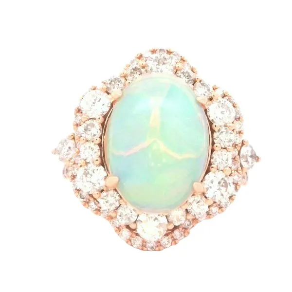 Exquisite Opal & Diamond Ring in Rose Gold Bryan Jewelry Prattville, AL
