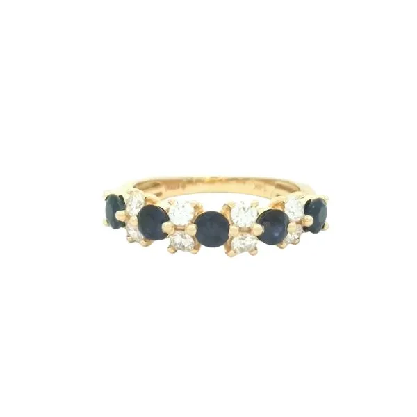 Sapphire & Diamond Band -14ky Bryan Jewelry Prattville, AL