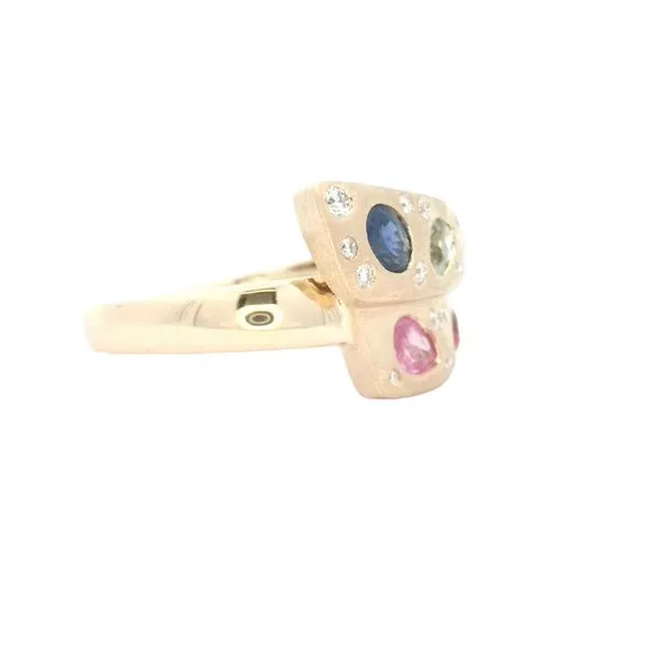 Confetti Collection mixed Sapphire & Diamond Fashion Ring-14ky Image 2 Bryan Jewelry Prattville, AL