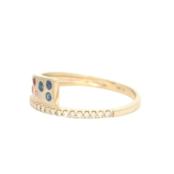 Confetti Collection Gemstone & Diamond Ring-14ky Image 4 Bryan Jewelry Prattville, AL