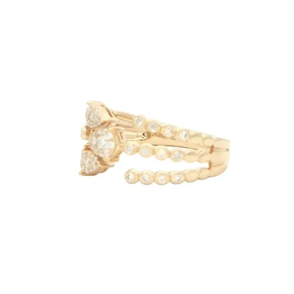 14ky Triple Row Open Designed Fashion Ring Image 2 Bryan Jewelry Prattville, AL