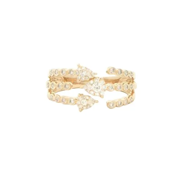 14ky Triple Row Open Designed Fashion Ring Bryan Jewelry Prattville, AL