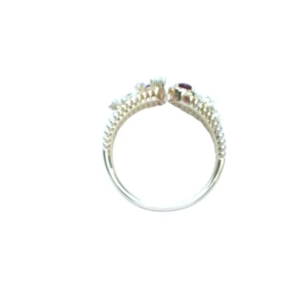 14ky Ruby & Diamond Geometric Fashion Ring Image 5 Bryan Jewelry Prattville, AL