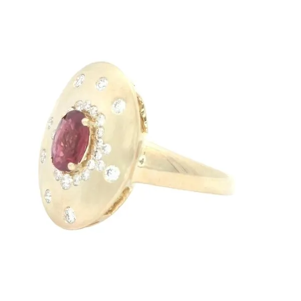 14ky Ruby & Diamond Ring Image 2 Bryan Jewelry Prattville, AL