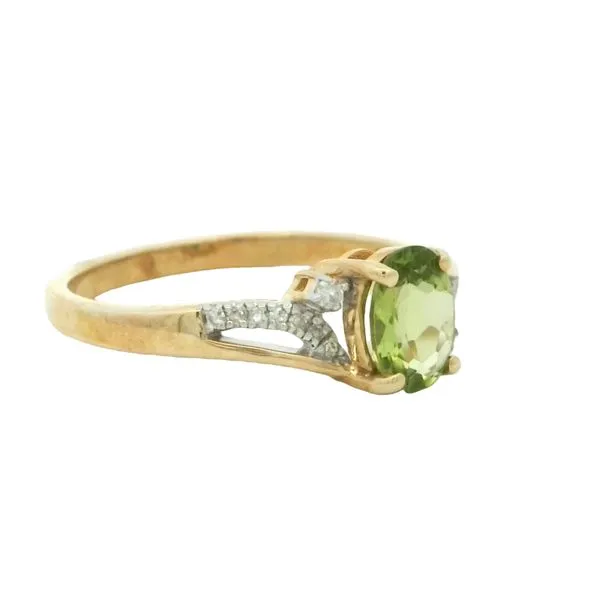 Peridot and Diamond Ring Image 3 Bryan Jewelry Prattville, AL