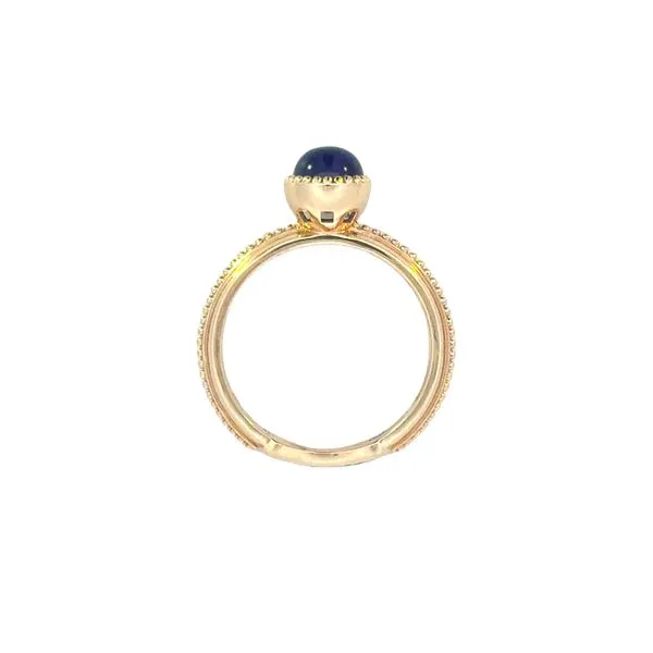 Cabochon Amethyst Ring  in Beaded Bezel 14y Image 4 Bryan Jewelry Prattville, AL
