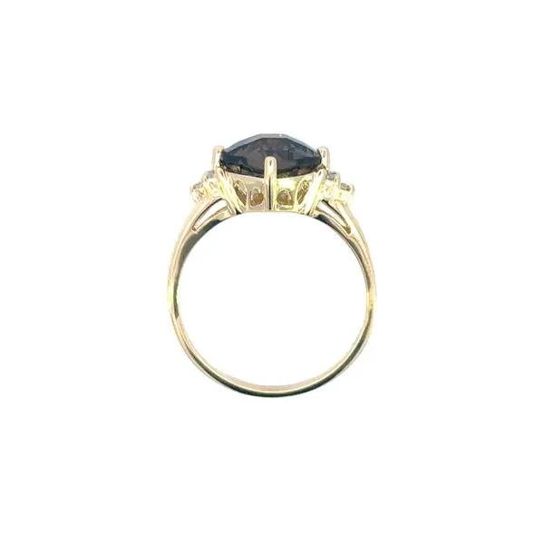 Smokey Quartz and diamond ring -14ky Image 4 Bryan Jewelry Prattville, AL