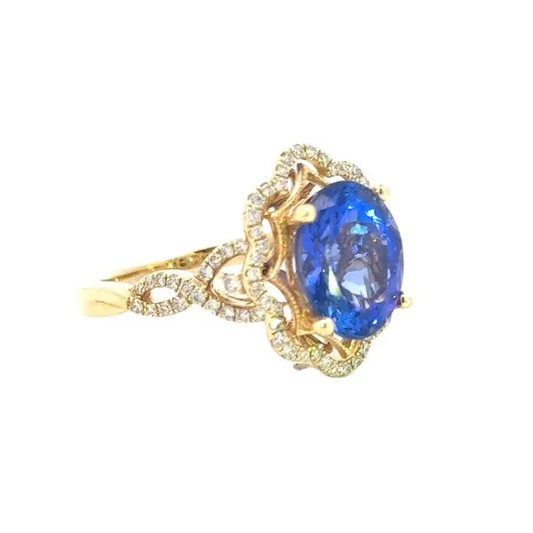 Tanzanite & Diamond Ring in 14ky Image 2 Bryan Jewelry Prattville, AL