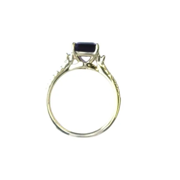 Regal Elegance with a Modern Twist Amethyst & Diamond Ring in 14ky Image 4 Bryan Jewelry Prattville, AL