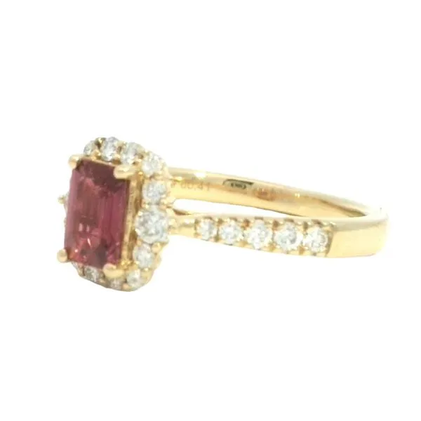 Radiant Ruby Elegance in Gold<br> - Ruby & Diamond Ring in 14ky Image 2 Bryan Jewelry Prattville, AL