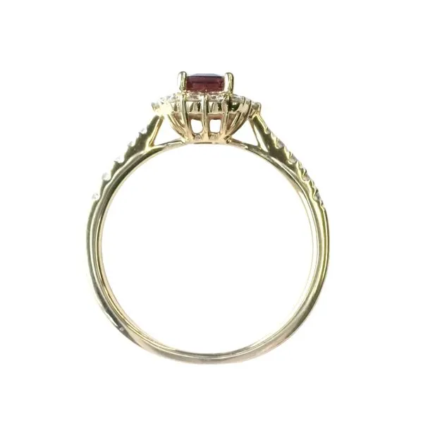 Radiant Ruby Elegance in Gold<br> - Ruby & Diamond Ring in 14ky Image 4 Bryan Jewelry Prattville, AL