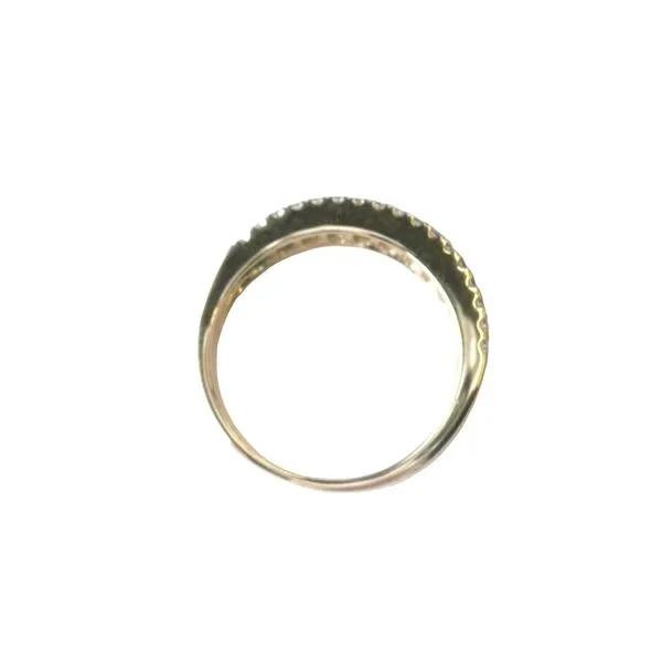 Stackable Look Emerald & Diamond Band in 14ky Image 2 Bryan Jewelry Prattville, AL