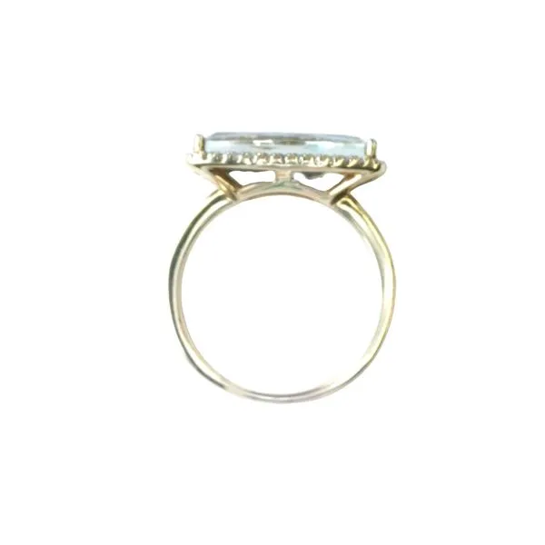 Green Amethyst & Diamond Ring Image 4 Bryan Jewelry Prattville, AL