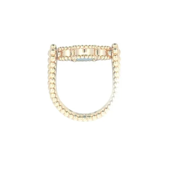 Clover Shaped Top Convertible-Wear it 2 Ways 18ky ring Image 3 Bryan Jewelry Prattville, AL