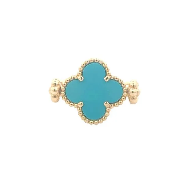 Clover Shaped Top Convertible-Wear it 2 Ways 18ky ring Bryan Jewelry Prattville, AL