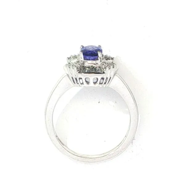 Tanzanite & diamond cocktail ring in 14kw Image 5 Bryan Jewelry Prattville, AL