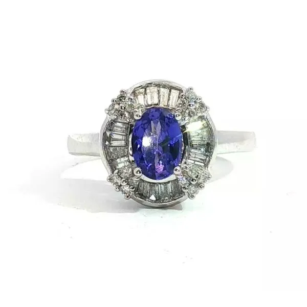 Tanzanite & diamond cocktail ring in 14kw Bryan Jewelry Prattville, AL