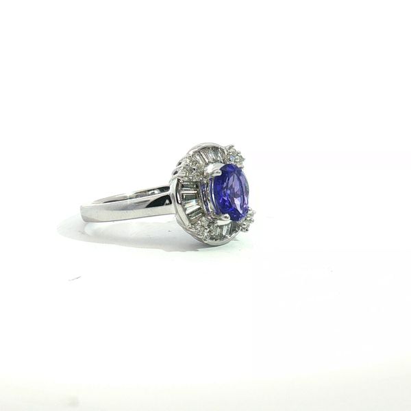 Tanzanite & diamond cocktail ring in 14kw Image 2 Bryan Jewelry Prattville, AL