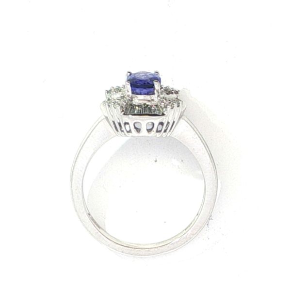 Tanzanite & diamond cocktail ring in 14kw Image 5 Bryan Jewelry Prattville, AL