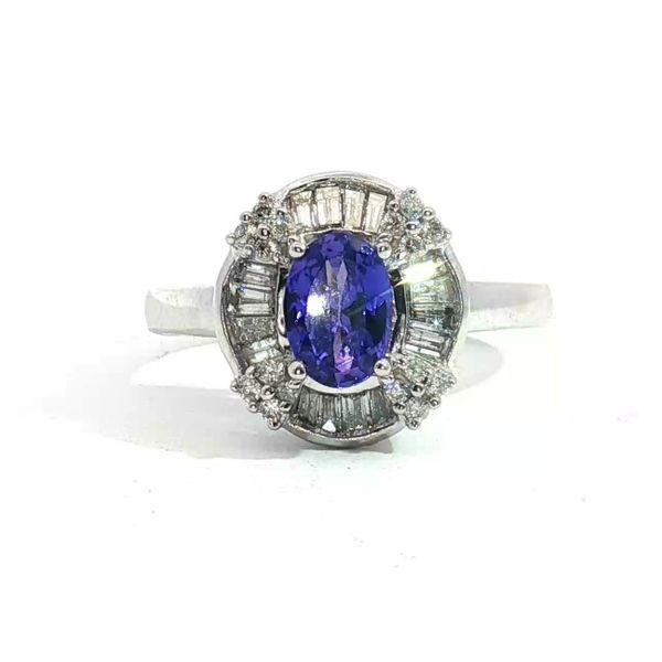 Tanzanite & diamond cocktail ring in 14kw Bryan Jewelry Prattville, AL