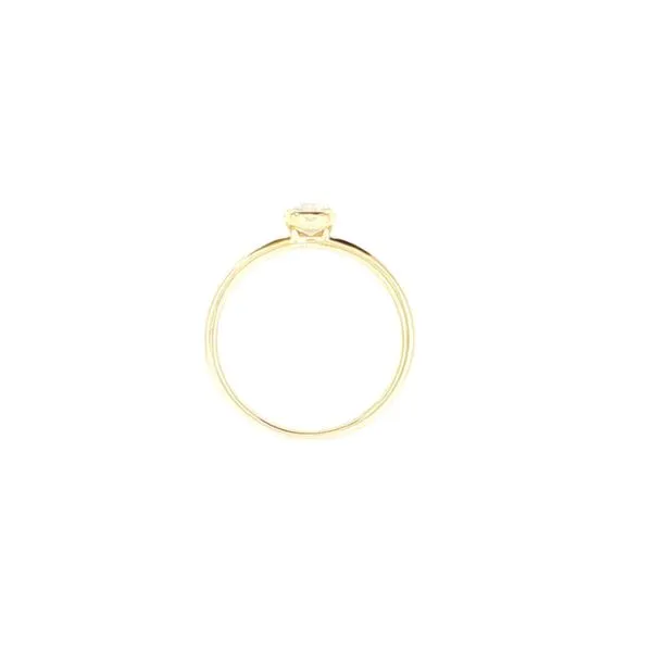 10ky Bezel Set Created Opal Stackable Solitaire Ring Image 4 Bryan Jewelry Prattville, AL