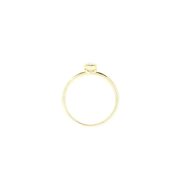 10ky Bezel Set Created Opal Stackable Solitaire Ring Image 4 Bryan Jewelry Prattville, AL