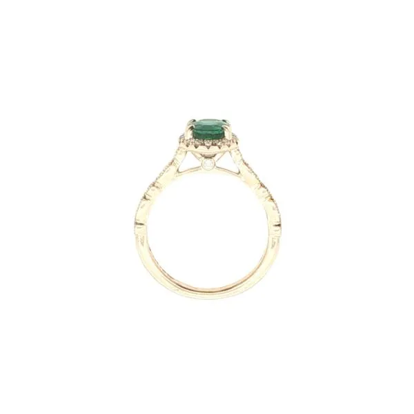 14ky Emerald & Diamond Ring Image 4 Bryan Jewelry Prattville, AL