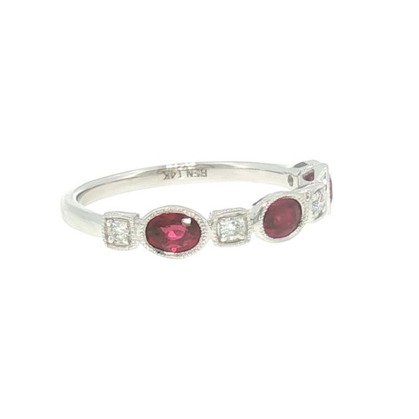 A passionate pop of crimson with timeless sparkle Image 2 Bryan Jewelry Prattville, AL
