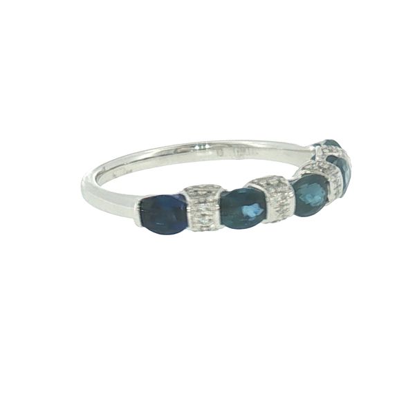 Royal Rhythm Sapphire & Diamond Band Image 2 Bryan Jewelry Prattville, AL