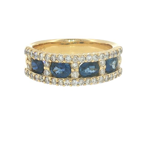 Regal Harmony: Sapphire & Diamond Band Bryan Jewelry Prattville, AL