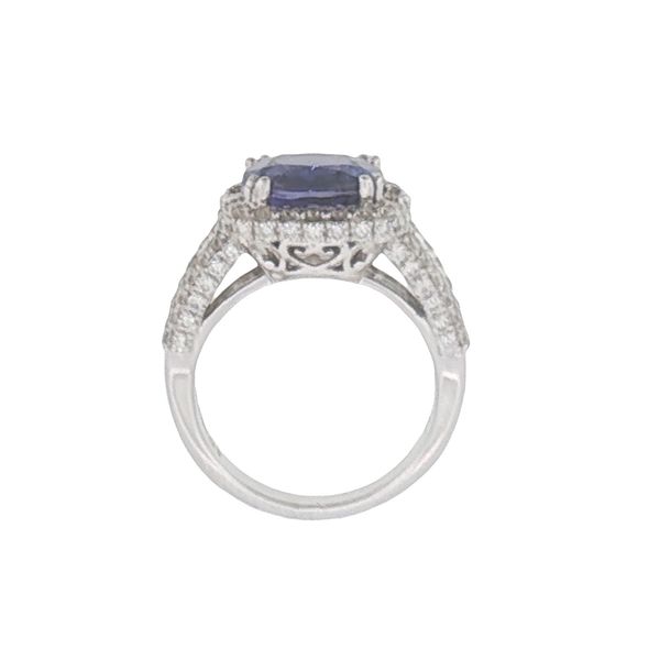 A Regal Tanzanite Halo with Extraordinary Presence. Image 4 Bryan Jewelry Prattville, AL