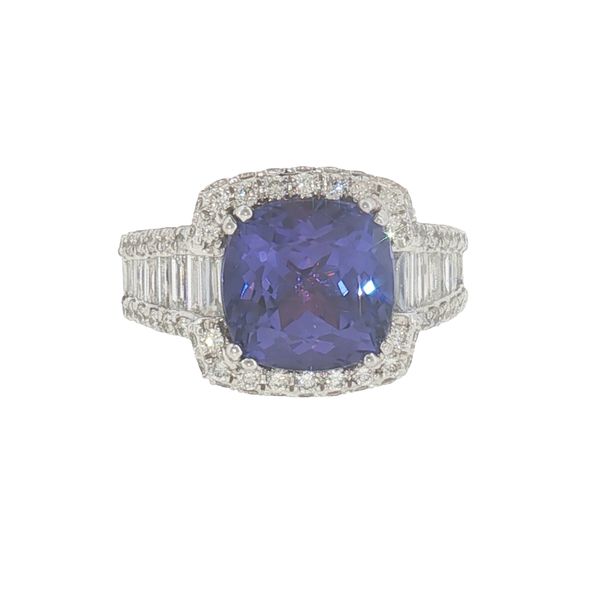 A Regal Tanzanite Halo with Extraordinary Presence. Bryan Jewelry Prattville, AL