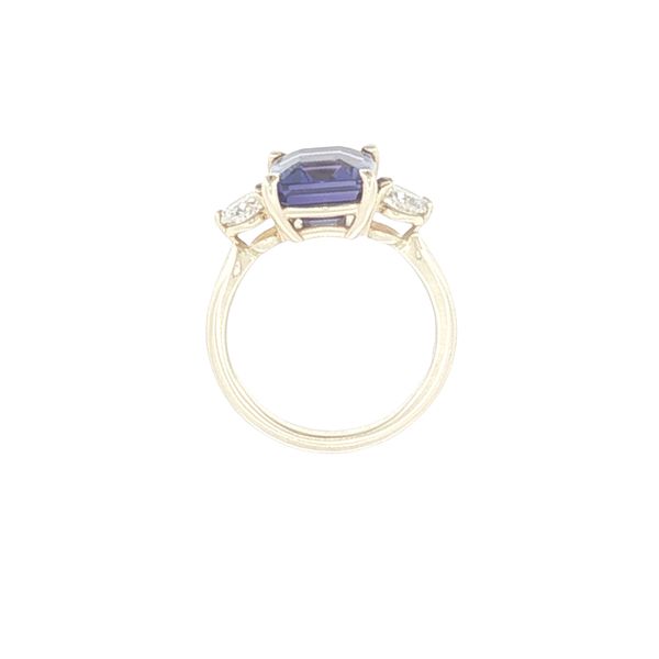 Classic Three-Stone Elegance with Rich Tanzanite Color. Image 2 Bryan Jewelry Prattville, AL