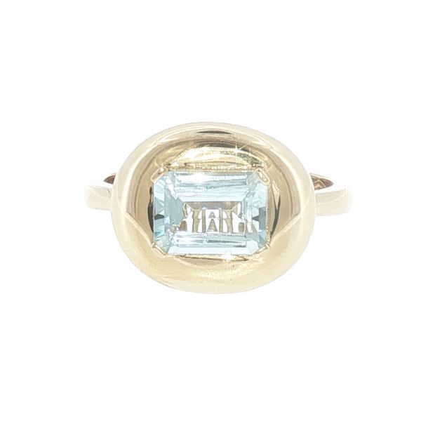 Modern Simplicity with a Fresh Aquamarine Glow.-The Aurora Ring Bryan Jewelry Prattville, AL